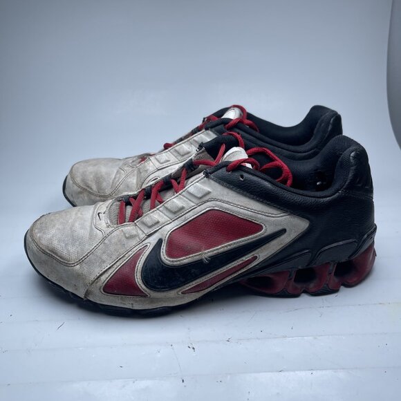 Y2K Nike Impax Atlas 3 Men's Shoes Red/Gray/White Running Size 11 Read* - Picture 4 of 16